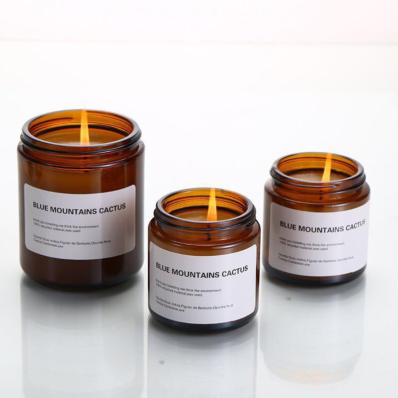 FDA Gift Aluminum Cover Dia 5cm 7.2cm Glass Candle Cup