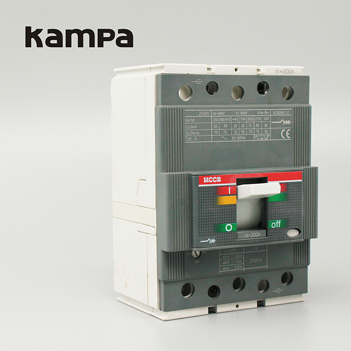 Molded Case Circuit Breakers Kampa T3n250 200a 3p mccb