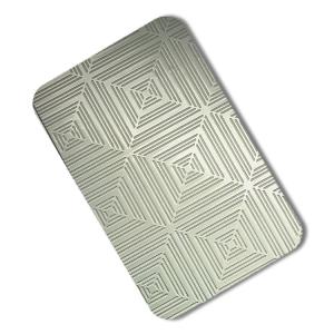 China Grade 410 Embossed Stainless Steel Sheet Slit Edge 1.2mm ODM Pattern wholesale