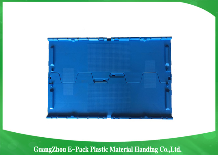 Stardard Blue Large Plastic Storage Containers , Space Saving Plastic Bin Storage