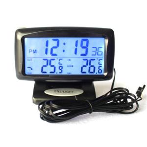 China KS350 Car Electronic Clock Temperature Meter Auto Indoor And Outdoor Thermometer wholesale