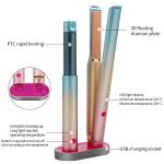 Hair Straightener And Curling Iron Set Cordless Travel Hair Straightener