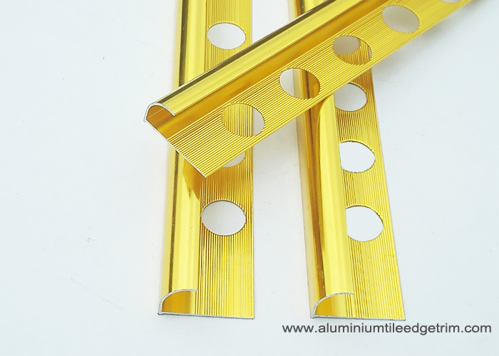 round edge anodized aluminium tile trim