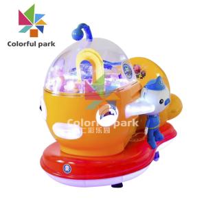 China 380V Electric Coin Operated Kiddie Ride Swing Car Fiberglass Goldfish Shape wholesale