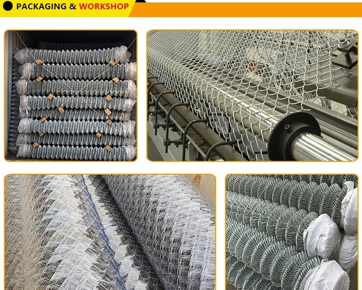 Galvanized Iron 8 Foot Tall Chain Link Fence , 3mm Cyclone Mesh Gates Rust Resistant