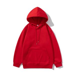 China FODARLLOY Fashion Vintage Hoodie OEM Streetwear Essentials Oversize Unisex Pull Coat Men's Hoodies Pullover Red wholesale