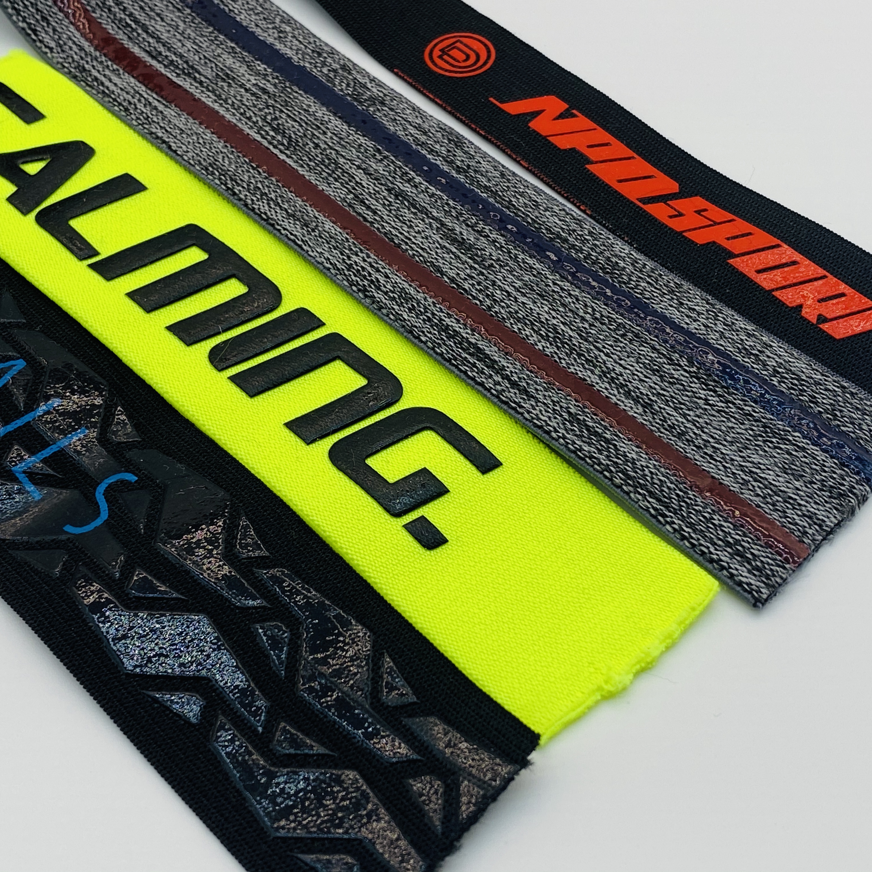 Custom Waterproof Eco-Friendly Nylon Coated Non Slip Anti Slip Band Silicone gripper Elastic band