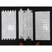 China White Marble Mosaic,Herribone Mosaice,Hexagon Mosaic,Basket Wave Design Mosaic for sale