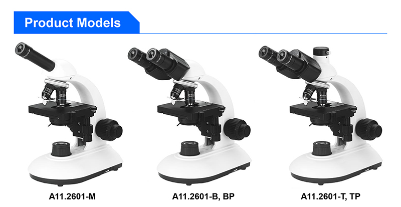 Binocular Optical School Student Microscope Monocular Trinocular Educational Gift A11.2601-B