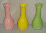 Round Shape Ceramic Vases And Pots Solid Color Glazed Vase Flower Pot For Spring