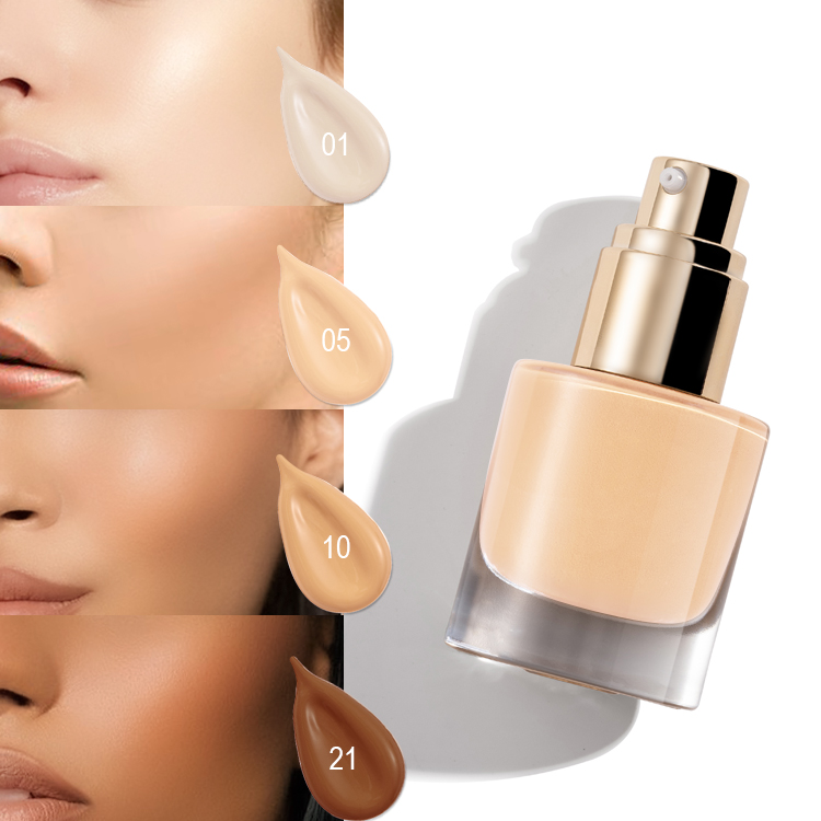 Hot Selling Creamy Liquid Foundation Matte Foundation Full Coverage Liquid Foundation