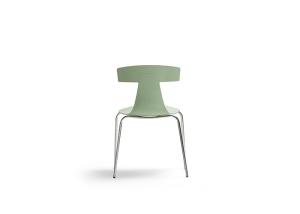 China 48cm Metal Indoor Outdoor Chairs Green Stackable Metal Restaurant Chairs wholesale