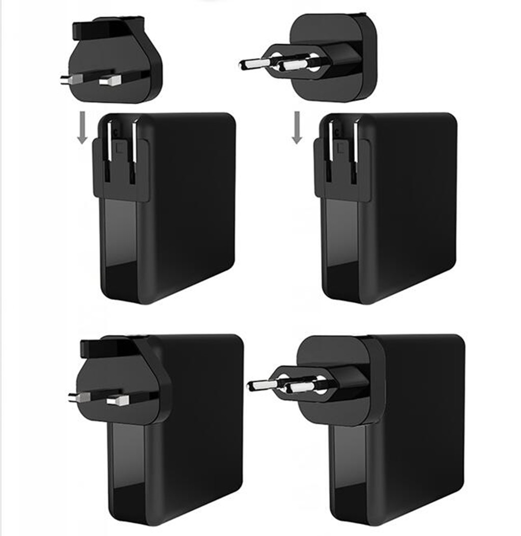 4 in 1 61W Dual QC3.0 Wall Charge Multiple Usb C Pd Charger