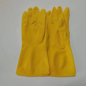 China Thickening Acid Resistance Latex Household Glove 32CM Industrial Latex Glove wholesale