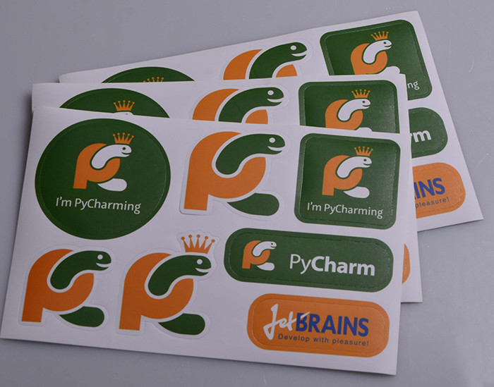 Custom printed matt lamination kisscut design adhesive paper die cut stickers