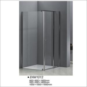 China Square Shaped Pivot Door Shower Enclosures Tempered Glass Shower Screen wholesale