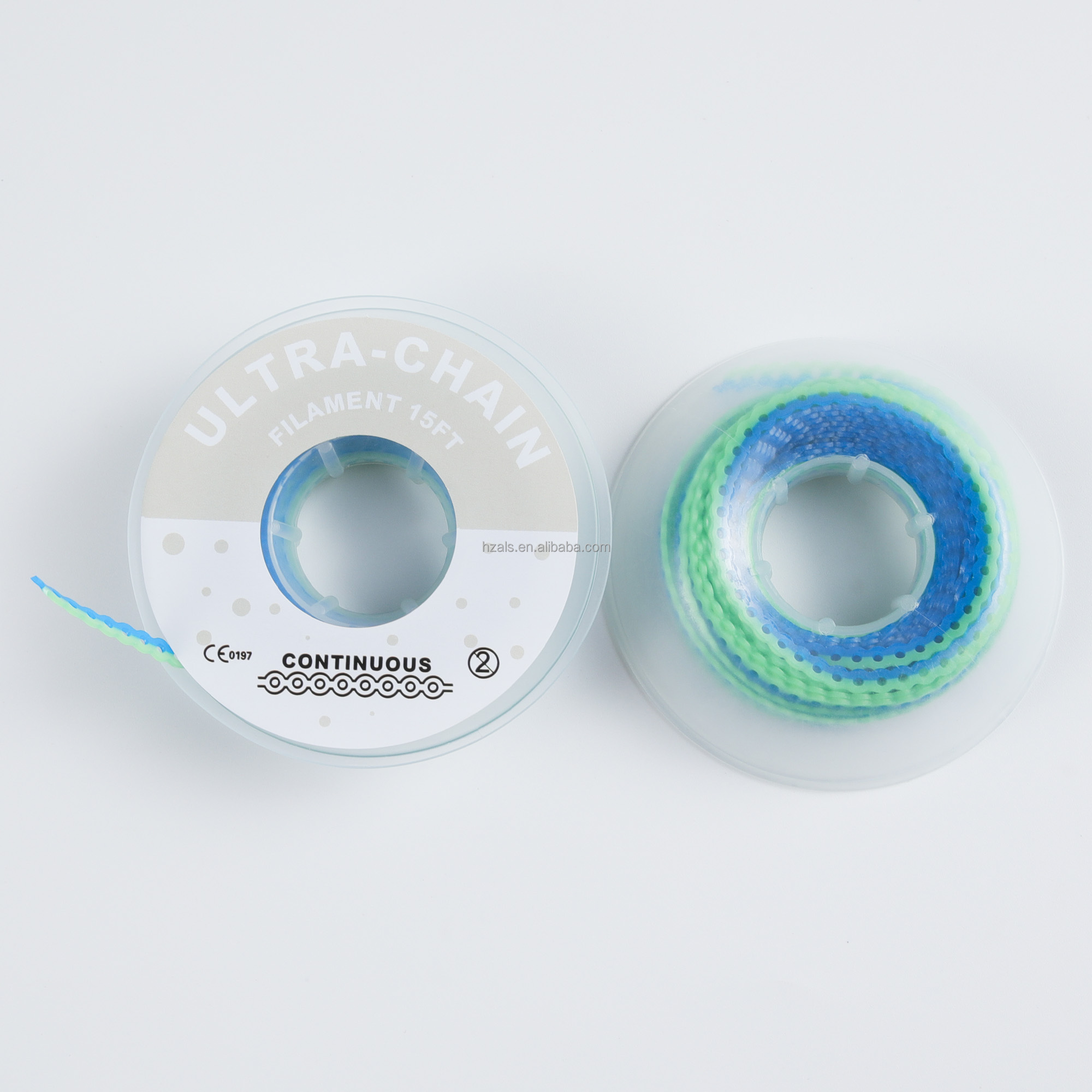 Elastic Ortodoncia Ligature Braces Band Chain Transparent Blue Pink
