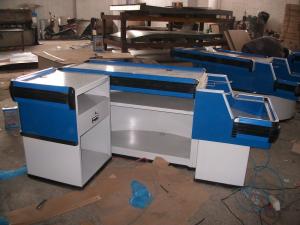 China Retail Shop Equipment Supermarket Checkout Counter Convenience Steel Checkstand Store Counter Desk wholesale