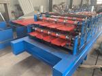Iron Sheet Corrugated Roll Forming Machine 70mm Shaft Diameter 1 Inch Chain