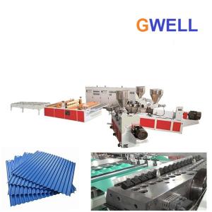 China PVC Glazed Roof Tile Wavy Board Extrusion Line 400kg h wholesale