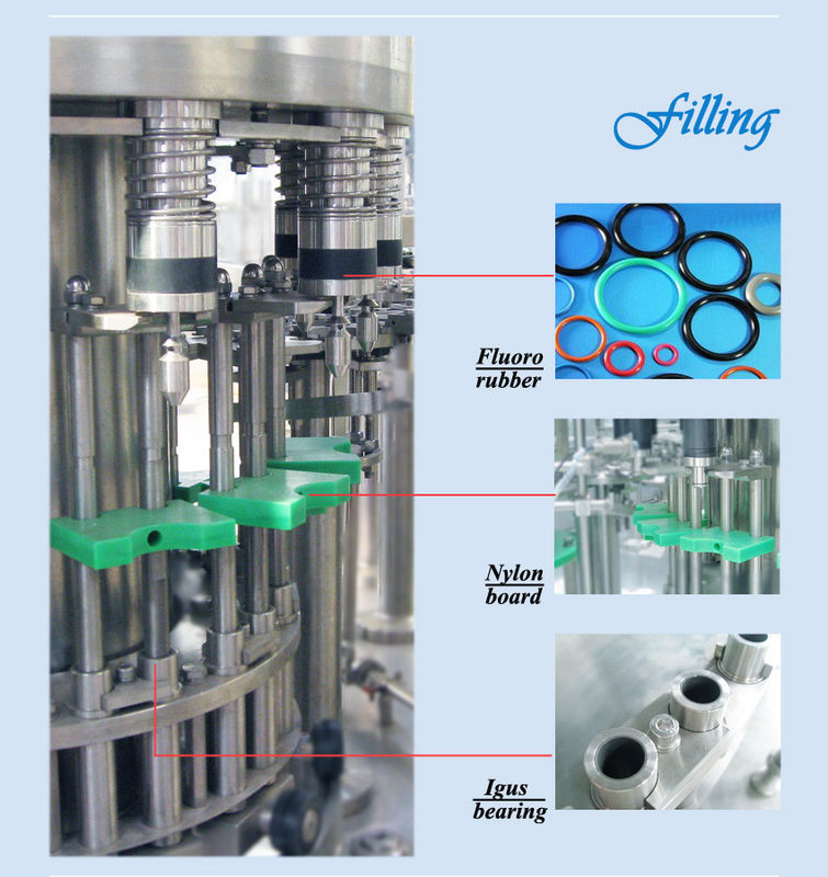 Automatic 3 In 1 Bottled Water Filling Machine / Water Bottle Filler Machine
