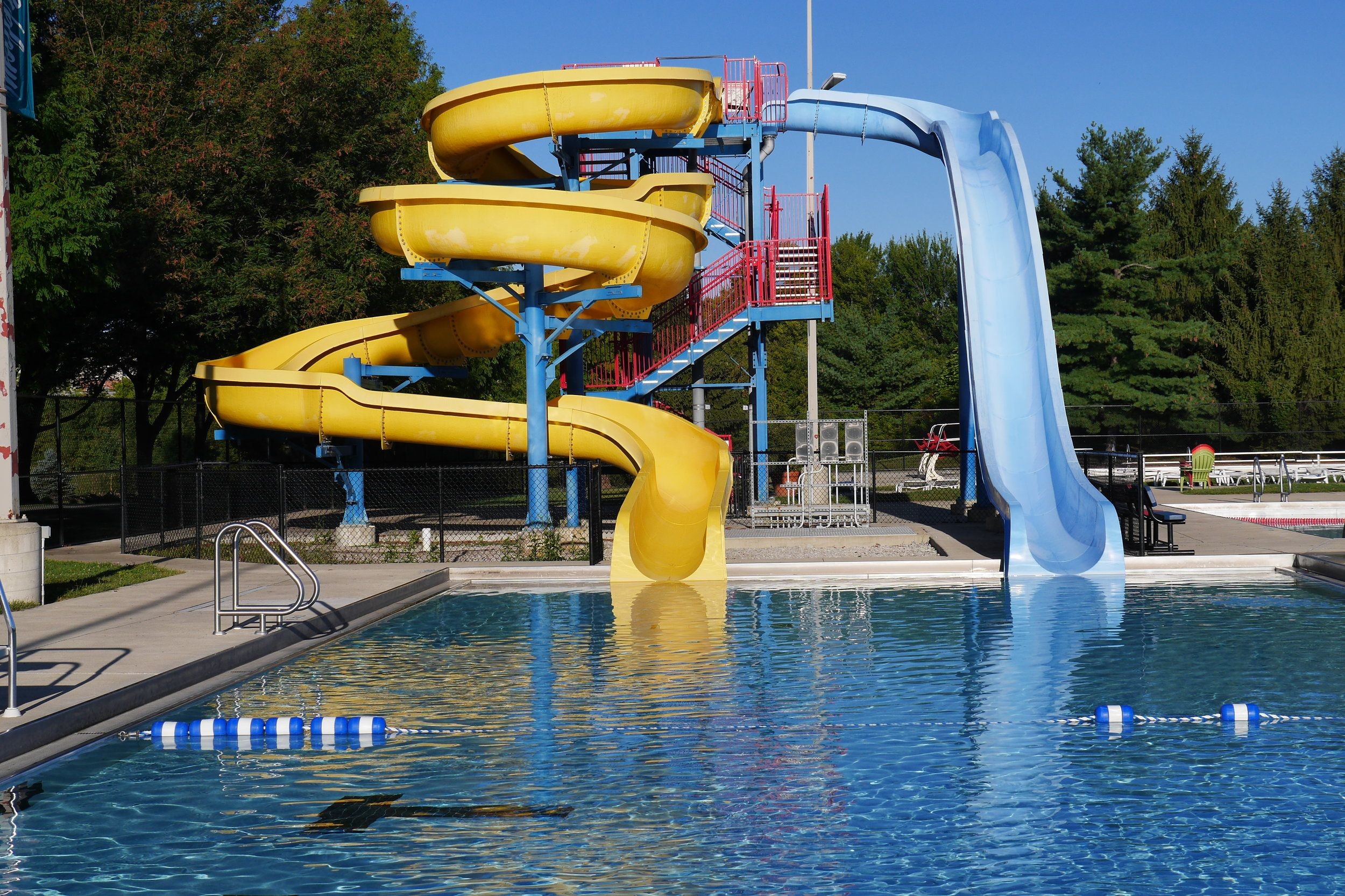 Theme Park Rides Water Games Outdoor Games Fiberglass Swimming Pool Slides Set for Kids