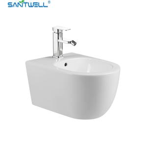 China Wholesale Bathroom WC pan White Wall Hung Bidet 490*370*300 mm size Floor mounted bidet wholesale