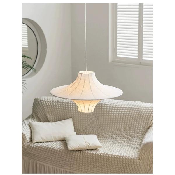 Modern Silk Led Pendant Lights For Living Room Nordic Wabi Sabi Light(WH-AP-579)