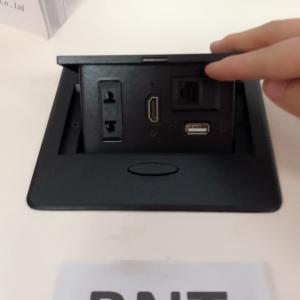 China Europe popular pop up open cover conference desktop power socket wholesale