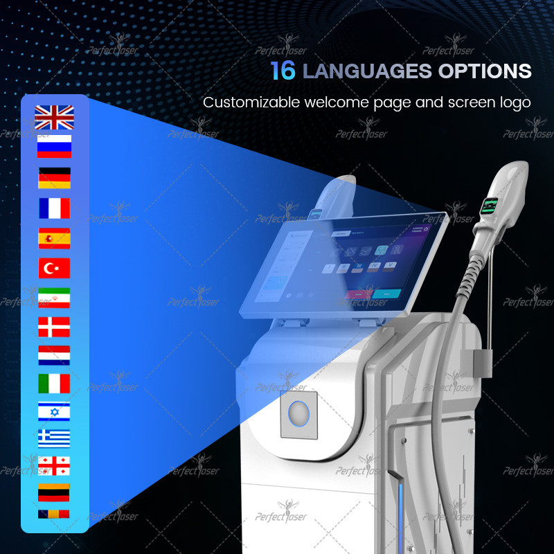 Professional 10Hz IPL Laser Hair Removal Machine with 7 Filters for Acne and Vessels