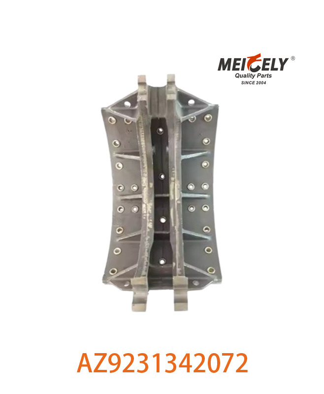High Performance AZ9231342072 Semi-Metal Brake Shoe Assembly For SINOTRUK HOWO