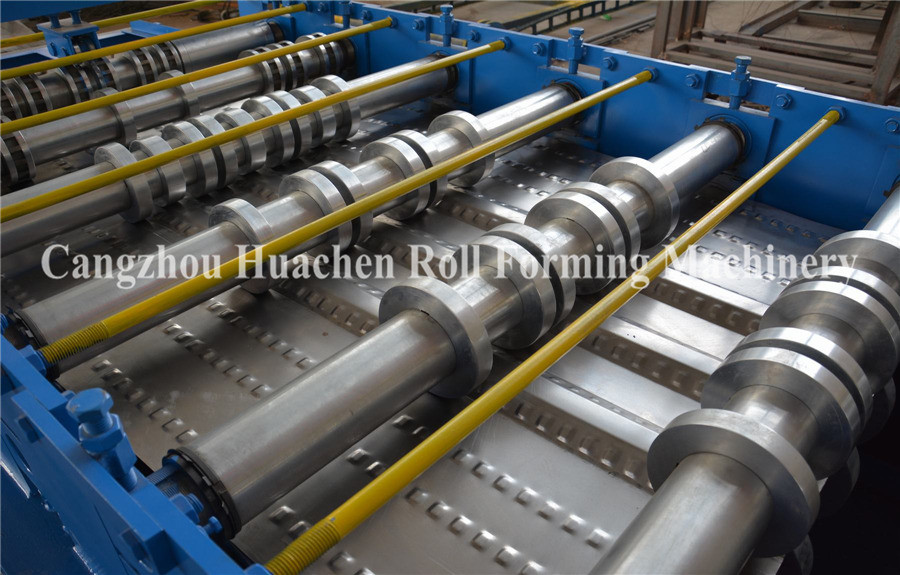 High Strength Steel Floor Deck Roll Forming Machine with 45 forge Steel