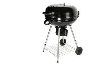 China Factory Price Outdoor Apple round Charcoal Enamel Stew outdoor Bbq Cooking Grill wholesale