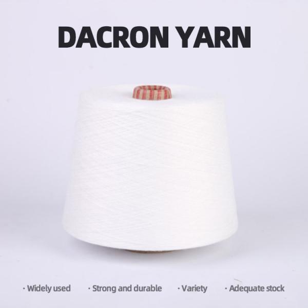 Quality 100% Ring Spun Polyester Knitting Yarn For Garment Fabric Abrasion Resistant for sale