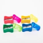 Yellow Red Blue 65Mn Handheld Pencil Sharpener Children