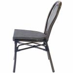 Outdoor Restaurant Textilene Armless Patio Dining Chairs