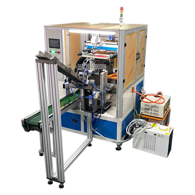 2500P/H Plastic Cup Screen Printer 0.7MPA Multi Color With UV LED Dryer