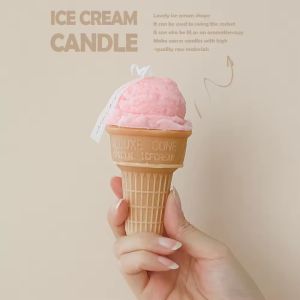 Creative Ice Cream Cone Shaped Aromatherapy Candle Scented Kerze