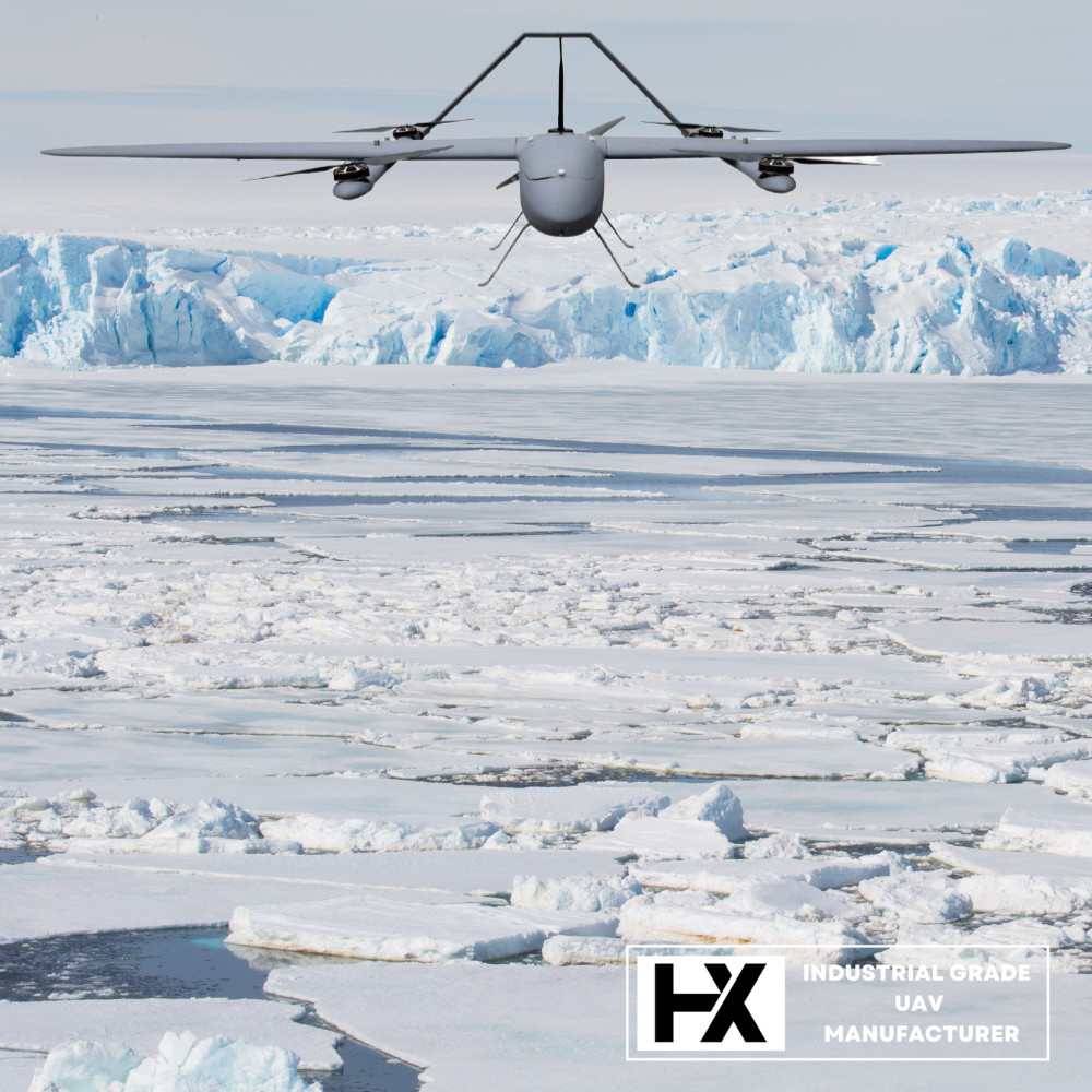 HXCG468 Load 6.5KG VTOL Fixed Wing Drone Industrial For Police Marine Military