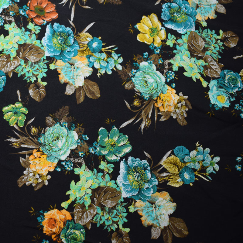40S*40S Viscose Rayon Fabric Print Fabric Garment Memory Organic