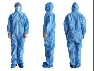 China Polypropylene Medical Non Sterile Blue Isolation Gowns wholesale