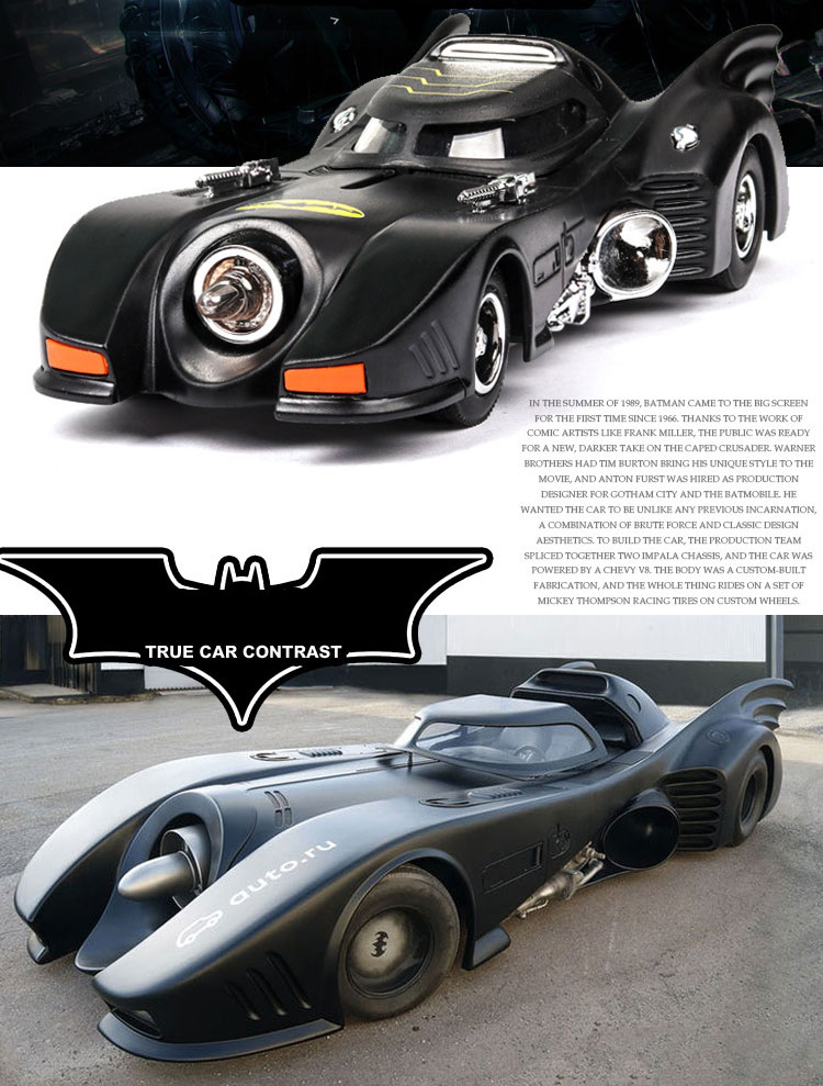 Friction Toy Car Classical Bat Alloy Vintage Car Tank for Children's Cake Decoration