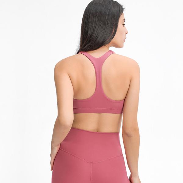 High Quality Wholesale Racer Back V Neck Sports Bra Custom Logo Gym Bras Sports