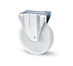 China 4 inch trolley wheels white nylon casters industrial castors 300lbs wholesale