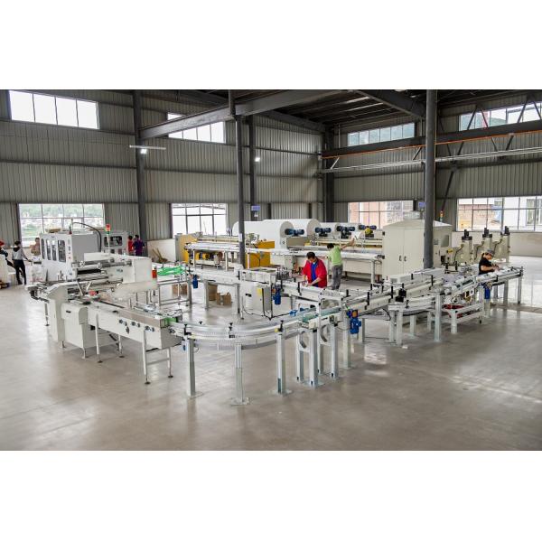 Non-stop high speed toilet paper production line