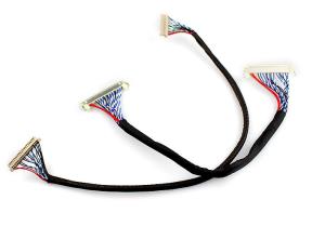 China 450mm Flat 20 Pin LVDS Cable 0.4mm LCD Assembly For Panel Displaysemblies wholesale