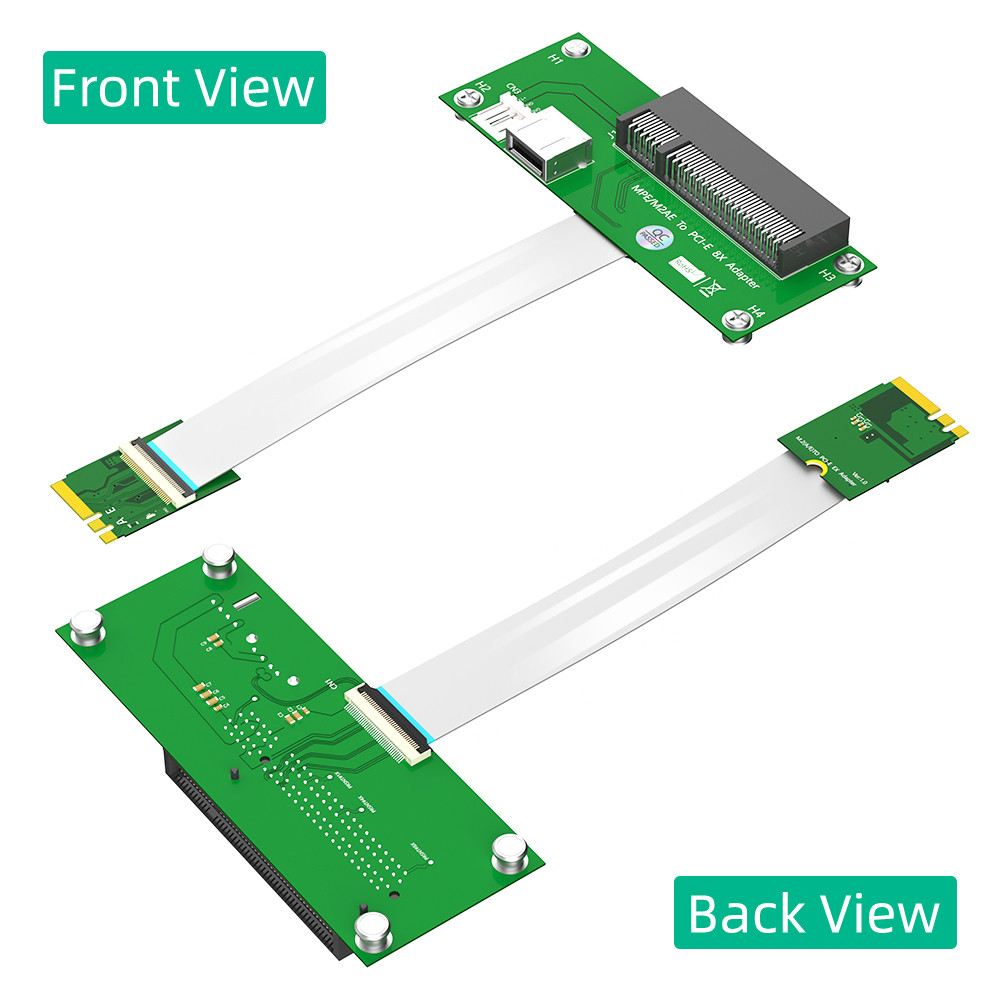 NGFF M.2 Key A/E To PCI-E Express X8 USB Riser Card Cable PCI Port Extender