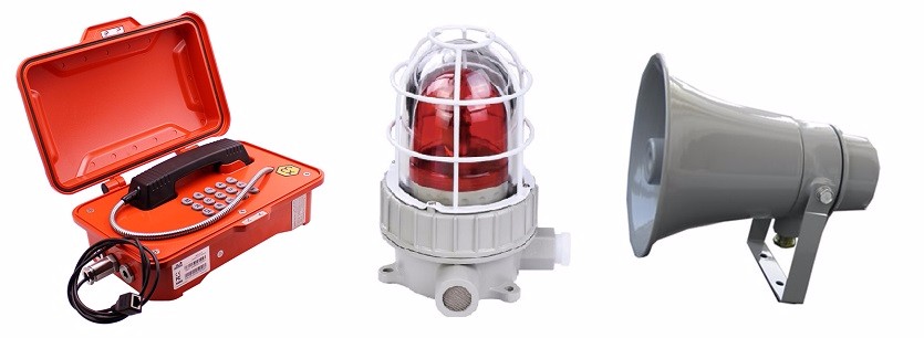 Industrial Explosion Proof Telephone With Orange Rugged Full Keypad 6KG