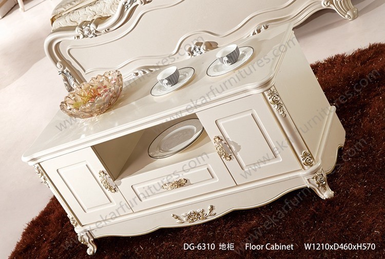 Modern Furniture Solid Wood Glass Cabinet Tv Stand TV 662