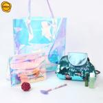 Laser Zipper Toiletry Cosmetic Packaging Bag Jewelry Pouch Holographic Mylar